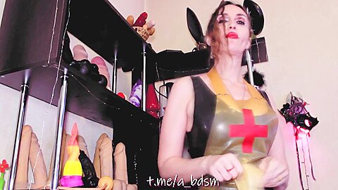 Dominatrix Eva Latex Play With Sexy Slut Brunette Shemale Yanny Trump Fetish Bdsm Kink Femdom