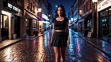 Fucked Stranger Shemale POV Outdoor at Night – Ai Generated