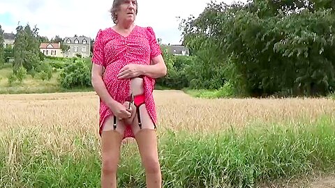 Transgender Travesti Sounding Dildo Lingerie Outdoor A